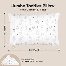 Load image into Gallery viewer, Jumbo Toddler Pillow with Pillowcase