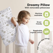 Load image into Gallery viewer, Jumbo Toddler Pillow with Pillowcase (KeaSafari)