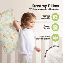 Load image into Gallery viewer, Jumbo Toddler Pillow with Pillowcase (Wild Picnic)