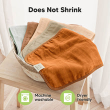 Load image into Gallery viewer, 5-Pack Lumi Muslin Burp Cloths (Spice)