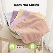 Load image into Gallery viewer, 5-Pack Lumi Muslin Burp Cloths (Lavender)