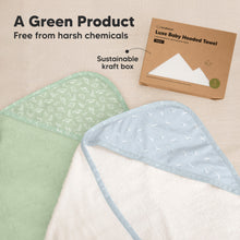 Load image into Gallery viewer, Luxe Baby Hooded Towel (Blue Whale)