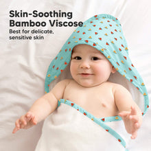 Load image into Gallery viewer, Luxe Baby Hooded Towel (Melon Beat)