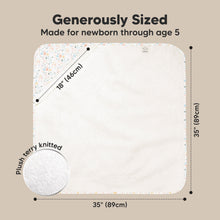 Load image into Gallery viewer, Luxe Baby Hooded Towel (Wildflowers)