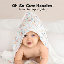 Load image into Gallery viewer, Luxe Baby Hooded Towel (Wildflowers)