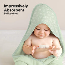 Load image into Gallery viewer, Luxe Baby Hooded Towel (Dinos, Petite)