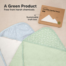 Load image into Gallery viewer, Luxe Baby Hooded Towel (Dinos, Petite)