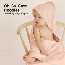 Load image into Gallery viewer, Luxe Baby Hooded Towel (Pink Crystal)