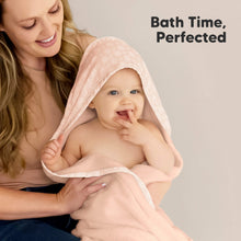 Load image into Gallery viewer, Luxe Baby Hooded Towel (Pink Crystal)