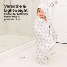 Load image into Gallery viewer, Lyra Muslin Hooded Towel (Bruce, Petite)