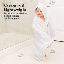 Load image into Gallery viewer, Lyra Muslin Hooded Towel (Meadow, Petite)