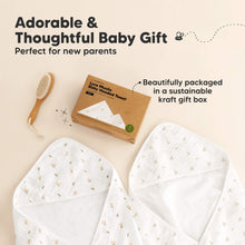 Load image into Gallery viewer, Lyra Muslin Hooded Towel (Meadow, Petite)