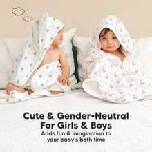 Load image into Gallery viewer, Lyra Muslin Hooded Towel (Nibbles)