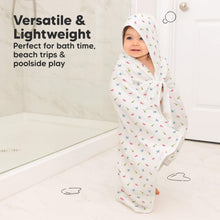 Load image into Gallery viewer, Lyra Muslin Hooded Towel (Roarsome)
