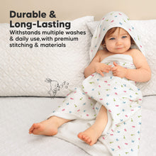 Load image into Gallery viewer, Lyra Muslin Hooded Towel (Roarsome)