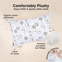 Load image into Gallery viewer, Mini Toddler Pillow With Pillowcase (KeaSafari)