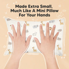 Load image into Gallery viewer, Mini Toddler Pillow With Pillowcase (Safari Echo)