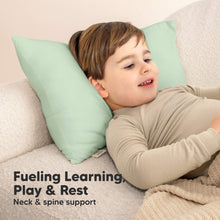 Load image into Gallery viewer, Cuddly Toddler Pillow with Pillowcase (Sage)