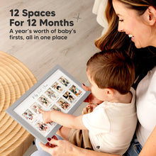 Load image into Gallery viewer, Nova Baby's First Year Picture Frame (Cloud Gray)
