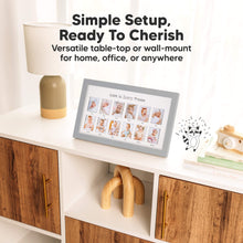 Load image into Gallery viewer, Nova Baby's First Year Picture Frame (Cloud Gray)