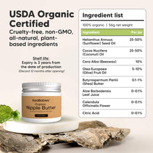 Load image into Gallery viewer, Organic Nipple Butter (Soothing)
