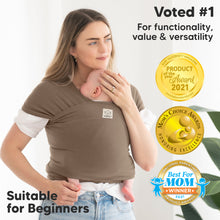 Load image into Gallery viewer, KeaBabies Original Wrap Carrier (Saddle Brown)