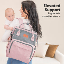Load image into Gallery viewer, Original Diaper Bag (Pink Gray)