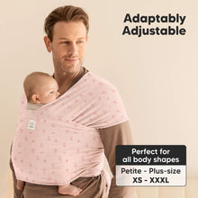 Load image into Gallery viewer, KeaBabies Original Wrap Carrier (Pink Daisies)