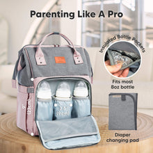 Load image into Gallery viewer, Original Diaper Bag (Pink Gray)