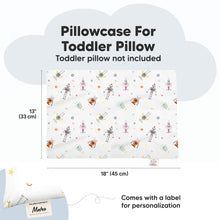Load image into Gallery viewer, Printed Toddler Pillowcase 13X18" (Robo Pals)