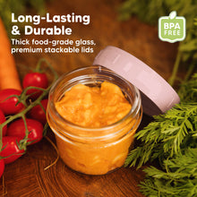 Load image into Gallery viewer, Prep Jars Baby Food Storage Glass Container (Pastels)