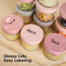 Load image into Gallery viewer, 6-Pack Prep Jars Food Glass Containers (Roseate)