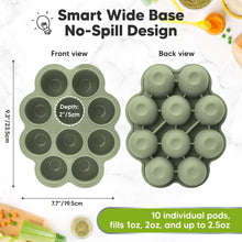 Load image into Gallery viewer, Prep Silicone Baby Food Tray (Sage)