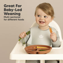 Load image into Gallery viewer, 3-Pack Prep Silicone Suction Plates with Lids (Burgundy)