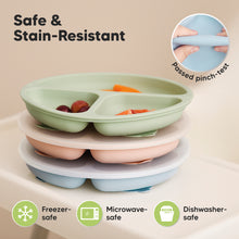 Load image into Gallery viewer, 3-Pack Prep Silicone Suction Plates with Lids (Mellow)