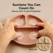 Load image into Gallery viewer, 3-Pack Prep Silicone Suction Plates with Lids (Terracotta)