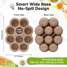 Load image into Gallery viewer, Prep Silicone Baby Food Tray (Chai Latte)