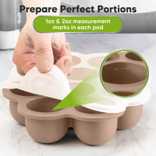 Load image into Gallery viewer, Prep Silicone Baby Food Tray (Chai Latte)