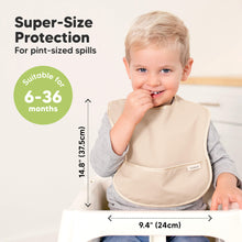 Load image into Gallery viewer, 3-Pack Presto Waterproof Bibs (Slate)