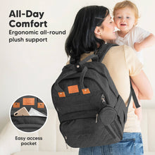 Load image into Gallery viewer, Rove Diaper Bag (Charcoal)