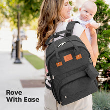 Load image into Gallery viewer, Rove Diaper Bag (Charcoal)