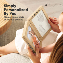 Load image into Gallery viewer, Rune Hand & Footprint Keepsake Frame (Ash Wood)