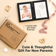 Load image into Gallery viewer, Rune Hand & Footprint Keepsake Frame (Onyx Black)