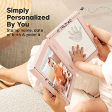Load image into Gallery viewer, Rune Hand & Footprint Keepsake Frame (Petal Pink)