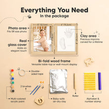 Load image into Gallery viewer, Rune Hand & Footprint Keepsake Frame (Ash Wood)