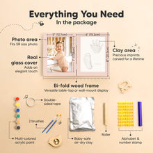 Load image into Gallery viewer, Rune Hand & Footprint Keepsake Frame (Petal Pink)