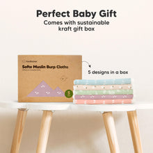 Load image into Gallery viewer, Softe Muslin Baby Burp Cloth (Blooms)