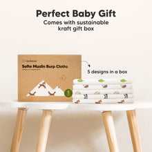 Load image into Gallery viewer, Softe Muslin Baby Burp Cloth (KeaFriends)