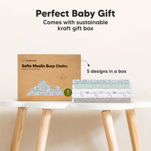 Load image into Gallery viewer, Softe Muslin Baby Burp Cloth (Nordic)