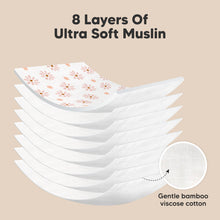 Load image into Gallery viewer, Softe Muslin Baby Burp Cloth (Petals)